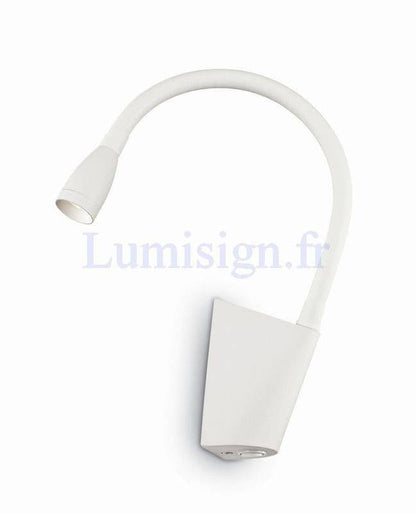 Applique liseuse Lampe liseuse GOOSE blanche Idéal-lux Lumisign