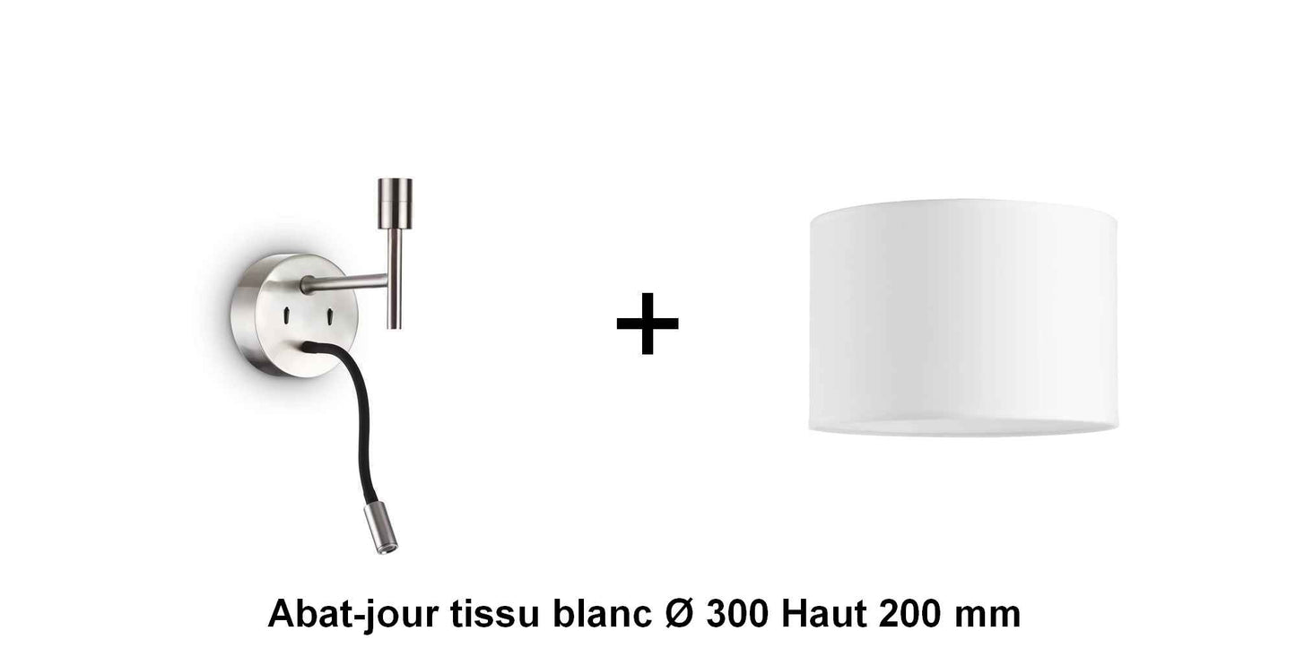 Applique liseuse nickel-mat SET-UP à composer vous même
