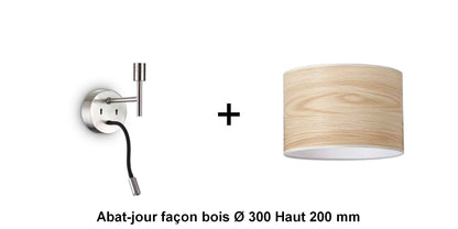 Applique liseuse nickel-mat SET-UP à composer vous même