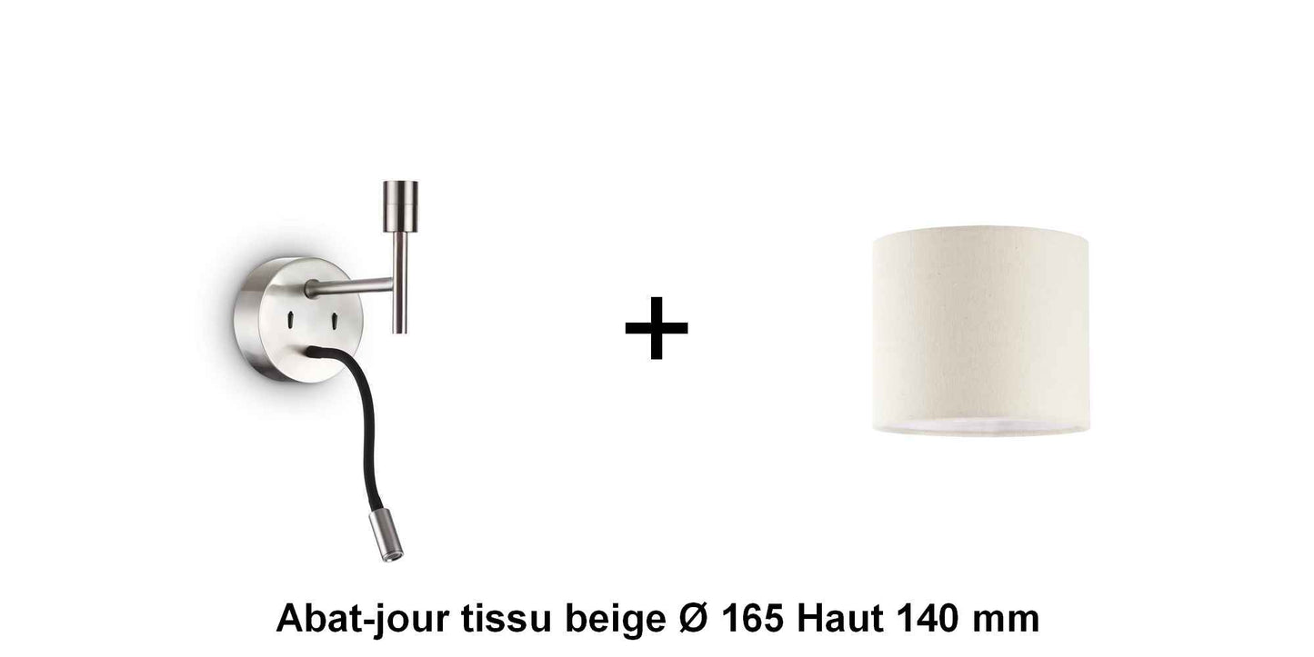 Applique liseuse nickel-mat SET-UP à composer vous même