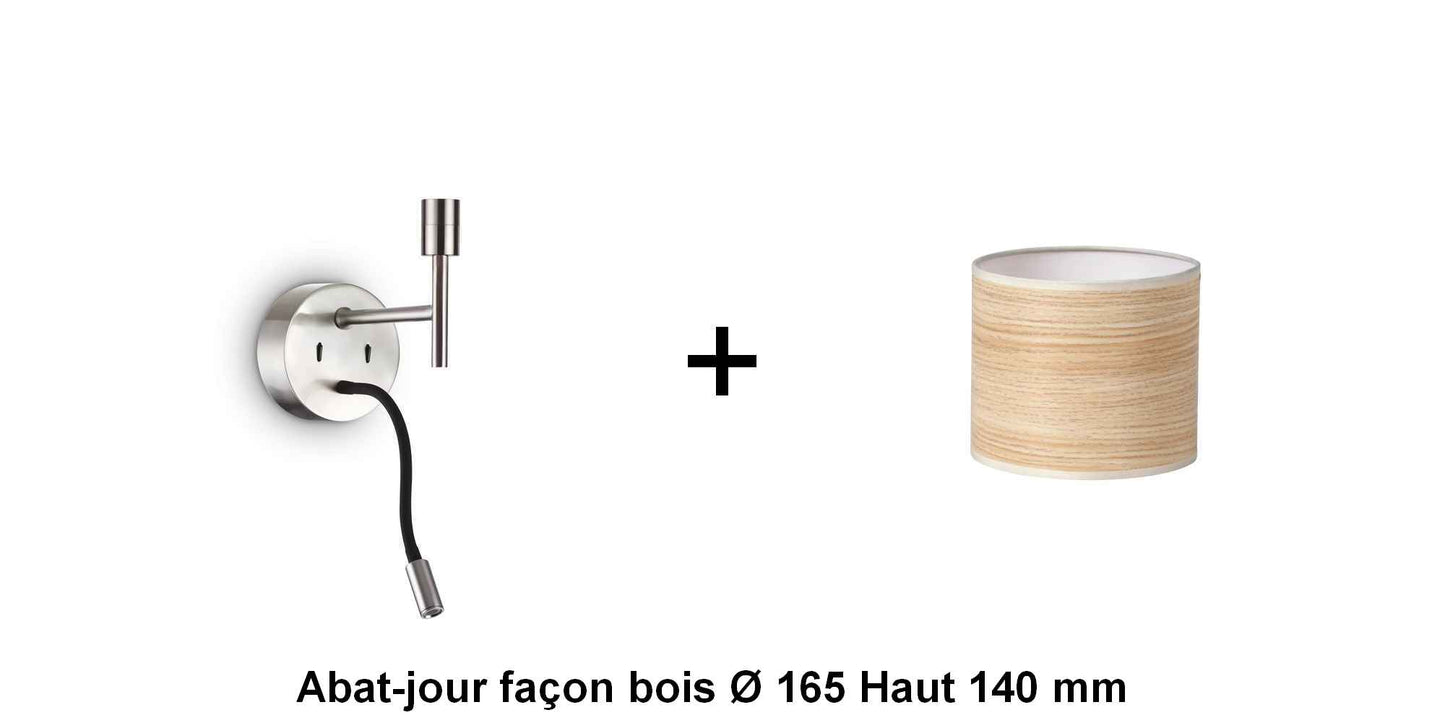 Applique liseuse nickel-mat SET-UP à composer vous même