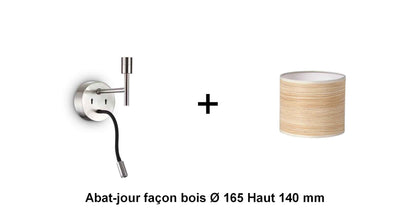 Applique liseuse nickel-mat SET-UP à composer vous même