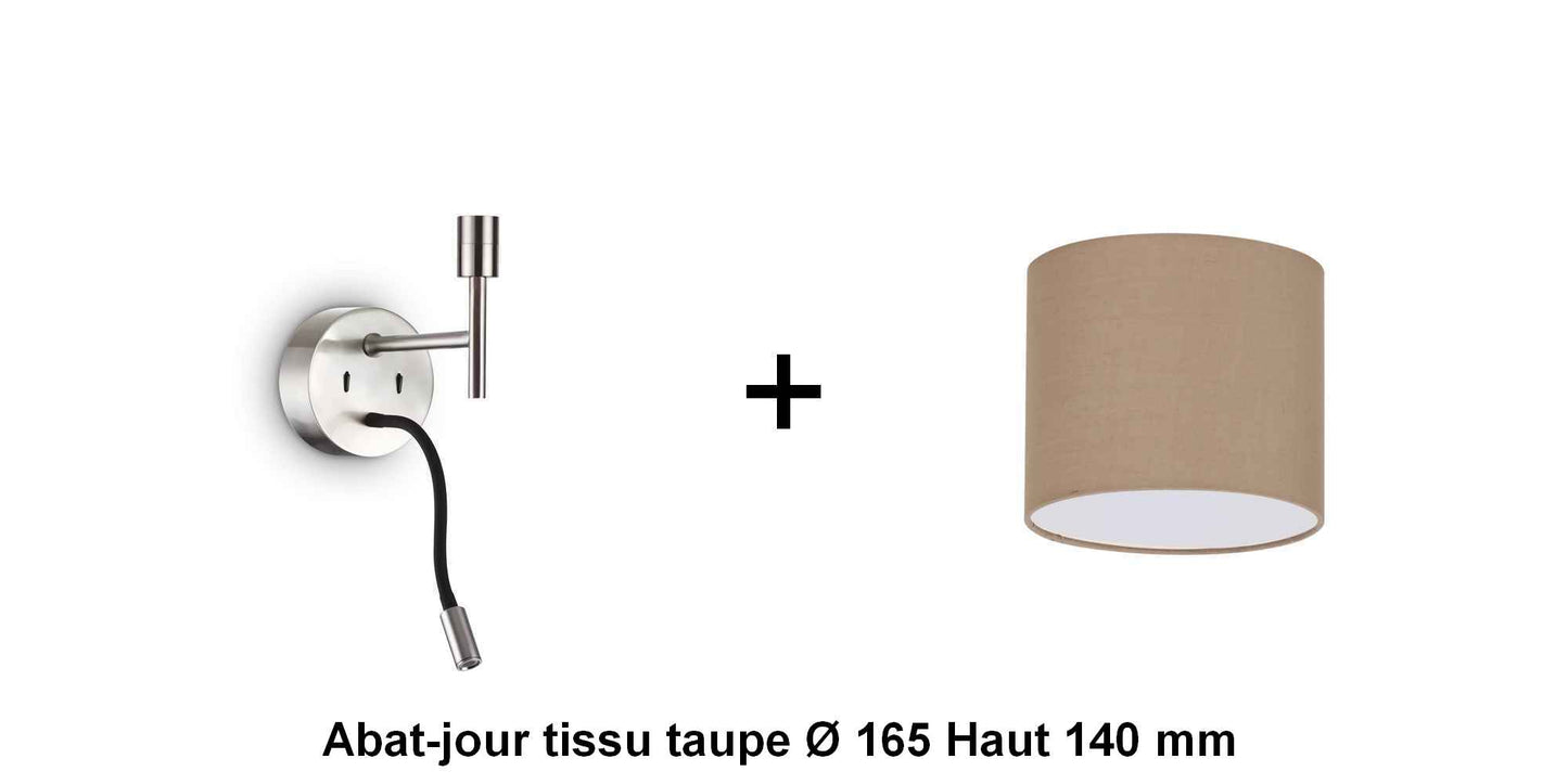 Applique liseuse nickel-mat SET-UP à composer vous même