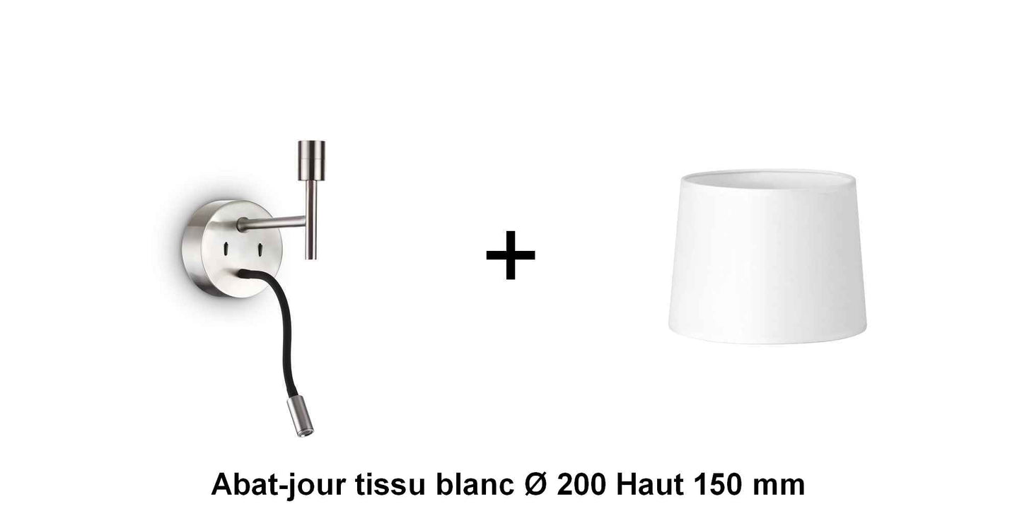 Applique liseuse nickel-mat SET-UP à composer vous même