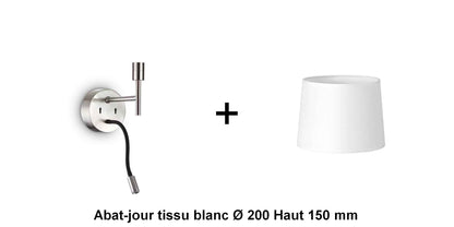Applique liseuse nickel-mat SET-UP à composer vous même