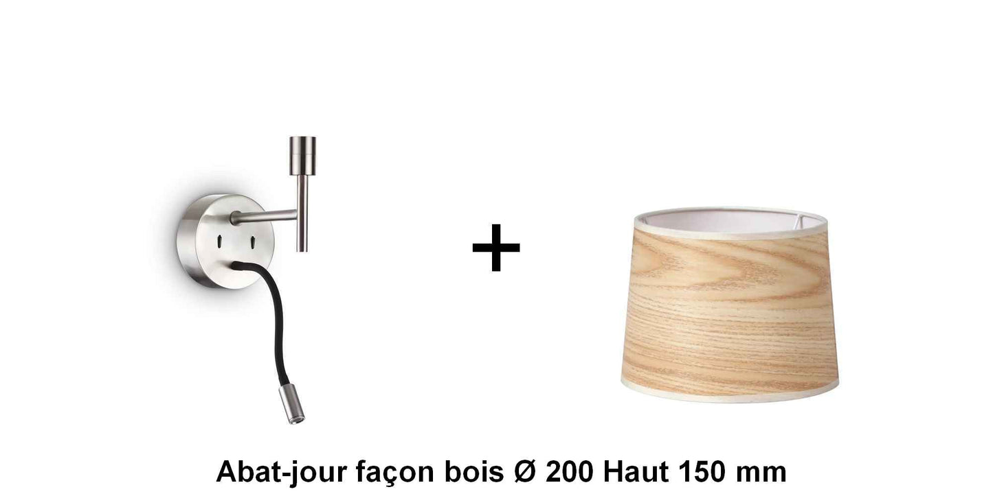 Applique liseuse nickel-mat SET-UP à composer vous même