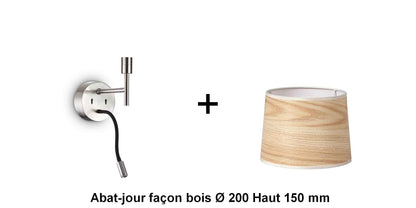 Applique liseuse nickel-mat SET-UP à composer vous même