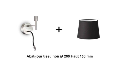 Applique liseuse nickel-mat SET-UP à composer vous même