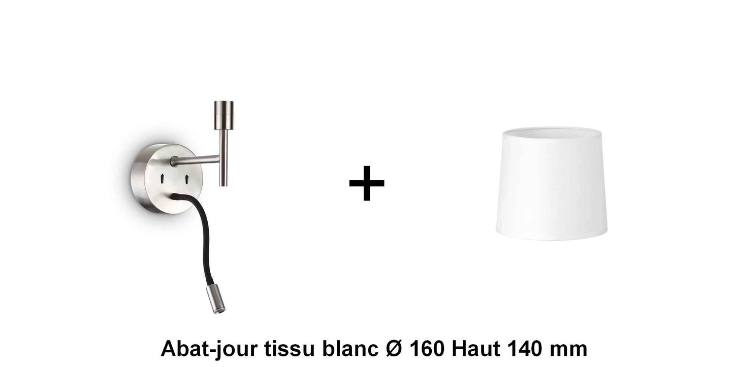 Applique liseuse nickel-mat SET-UP à composer vous même