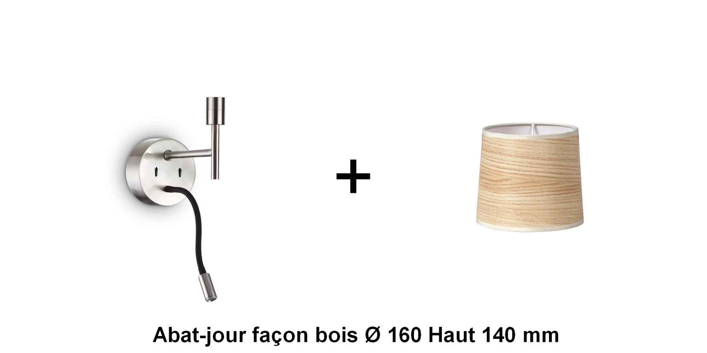 Applique liseuse nickel-mat SET-UP à composer vous même