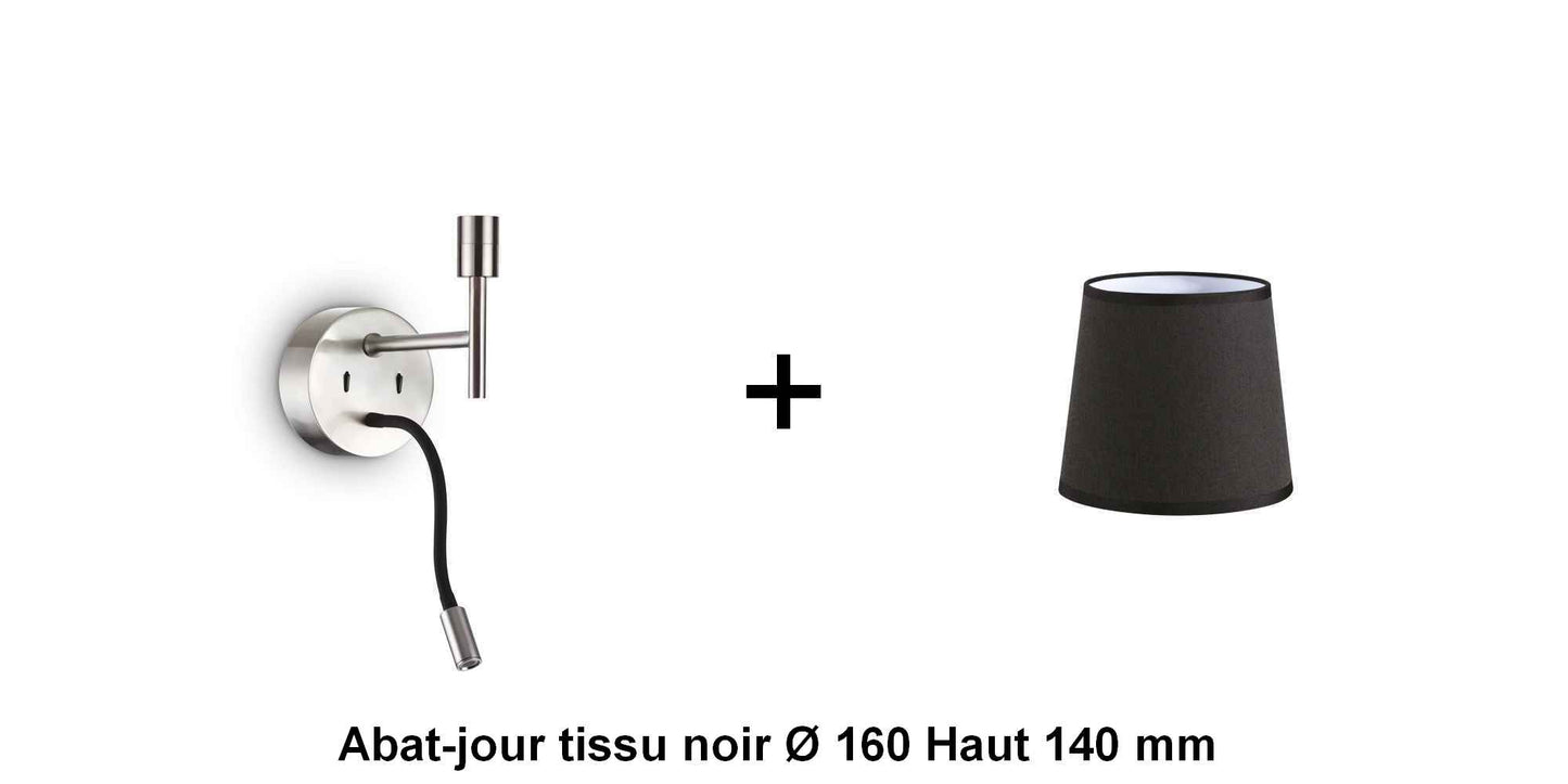 Applique liseuse nickel-mat SET-UP à composer vous même