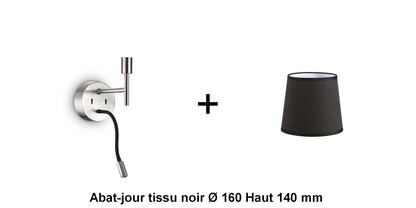 Applique liseuse nickel-mat SET-UP à composer vous même