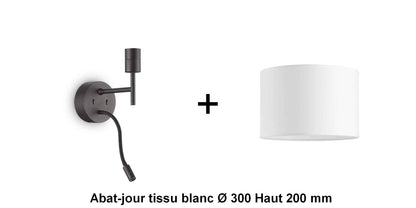 Applique liseuse noire SET-UP à composer vous même