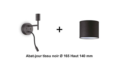 Applique liseuse noire SET-UP à composer vous même