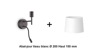 Applique liseuse noire SET-UP à composer vous même