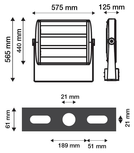 Projecteur Projecteur extérieur LED 300W 4000K Miidex Lumisign