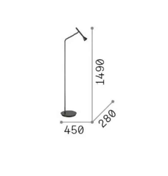 Lampadaire LED DIESIS nickel mat - lampadaire - Lumisign