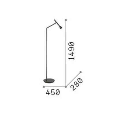 Lampadaire LED DIESIS nickel mat - lampadaire - Lumisign