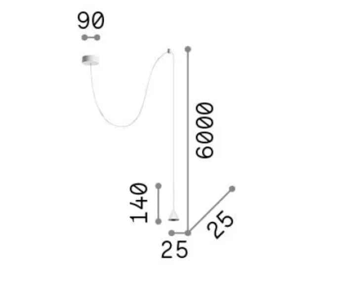 Suspension ARCHIMEDE Cono noire ou blanche - Suspension - Lumisign