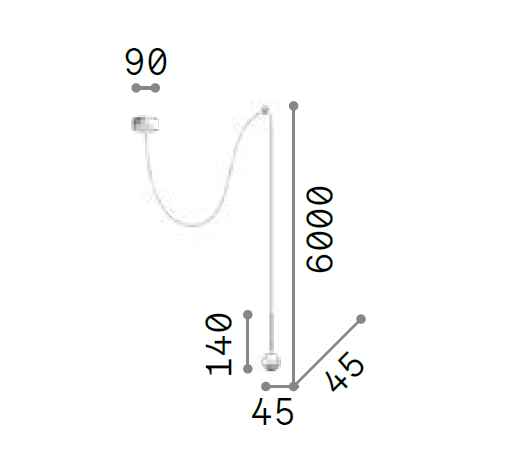 Suspension ARCHIMEDE Sfera noire ou blanche - Suspension - Lumisign