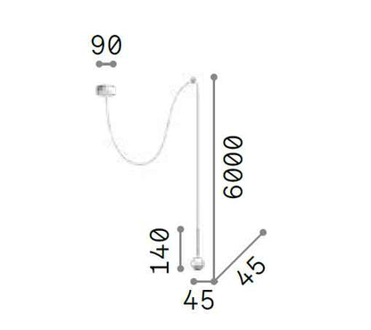 Suspension ARCHIMEDE Sfera noire ou blanche - Suspension - Lumisign