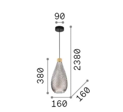 Suspension BERGEN SP2 verre soufflé