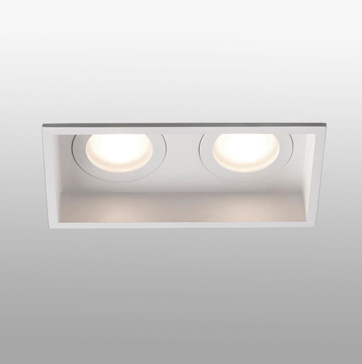 Spot encastrable Spot double encastrable IP44 HYDE blanc Faro Lumisign