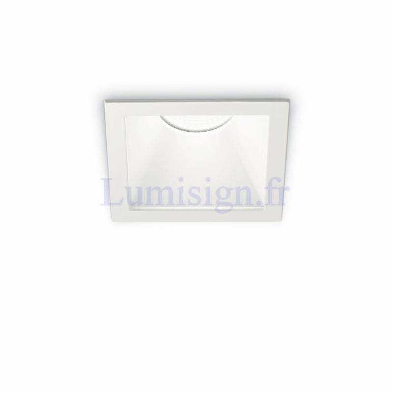 Spot encastrable Spot encastrable basse luminance LED GAME carré blanc Idéal-lux Lumisign