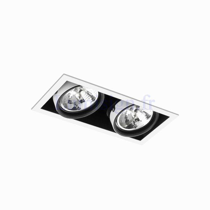 Spot encastrable Spot encastrable COLIN-2 AR-111 blanc, gris ou noir Blanc Faro Lumisign