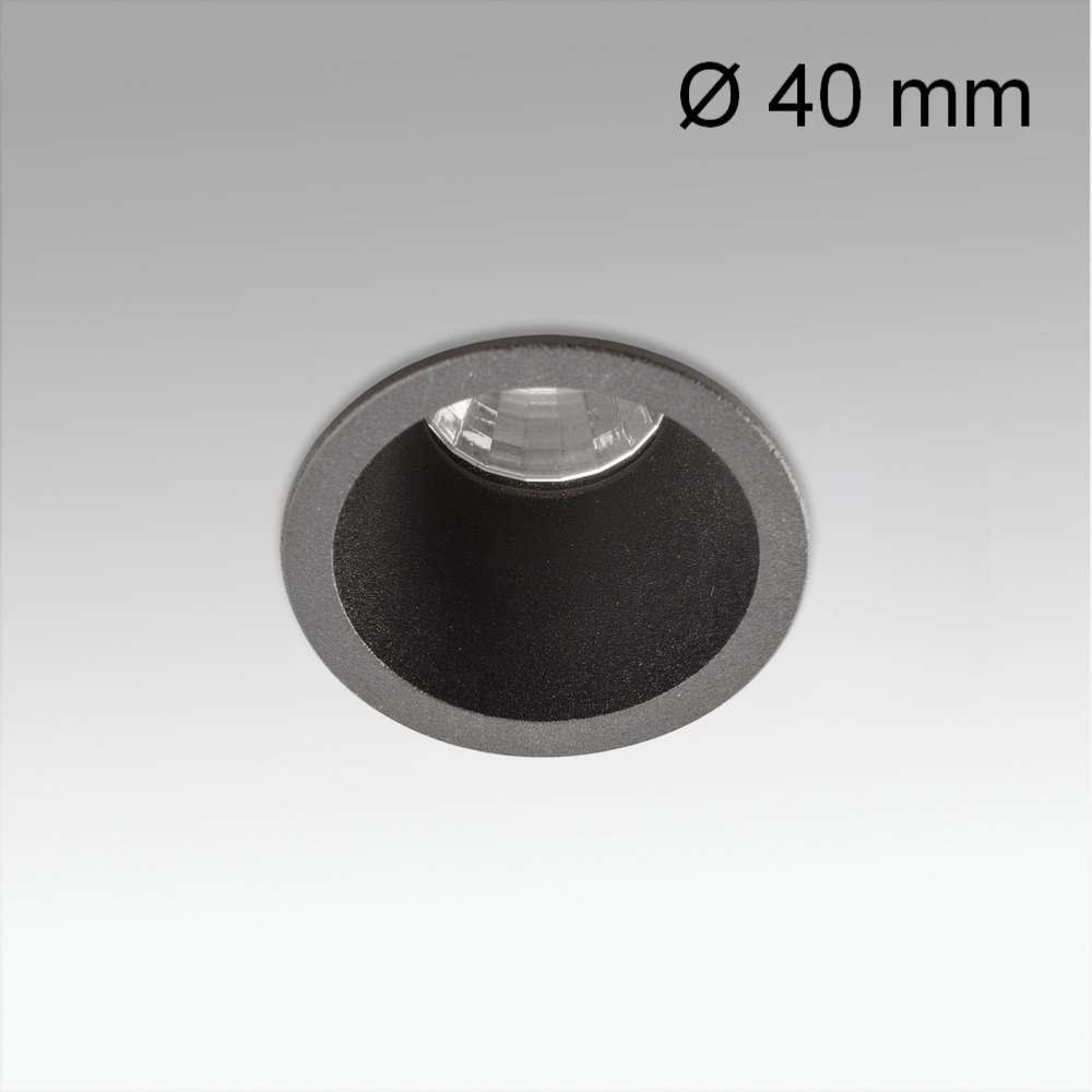 Spot encastrable Spot encastrable FOX LED 5W Ø 40 mm noir Faro Lumisign