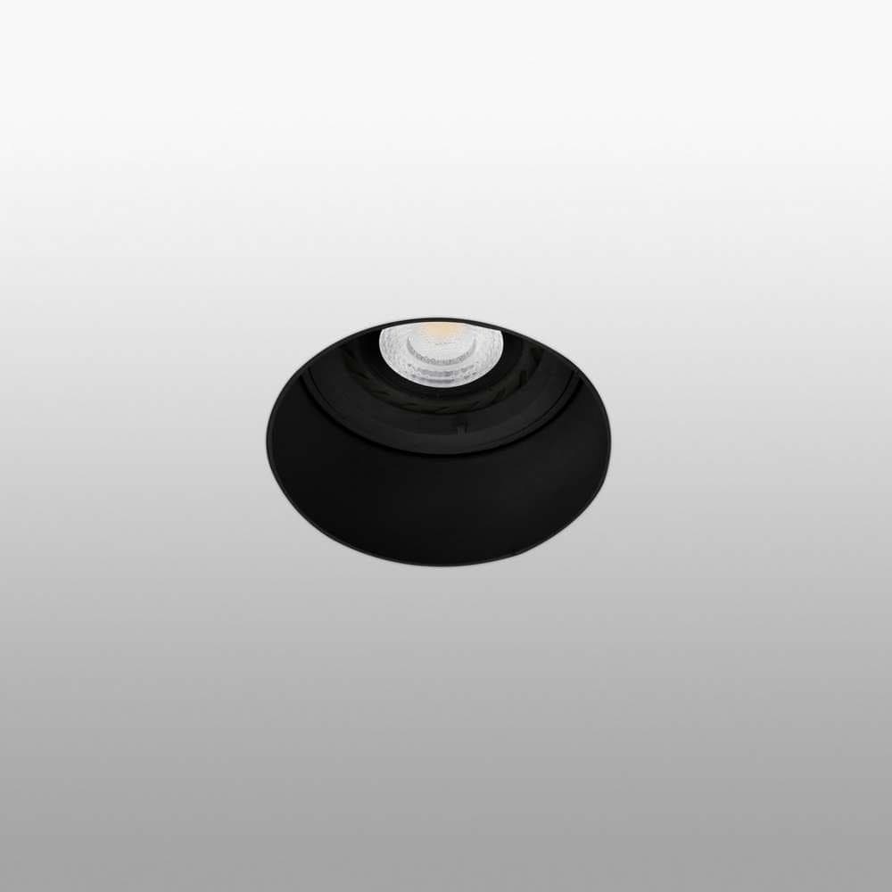 Spot encastrable Spot encastrable FRESH rond sans collerette noir Faro Lumisign