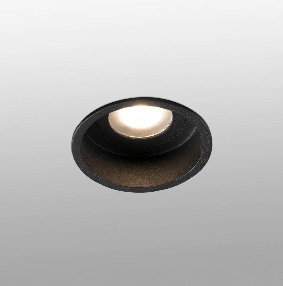 Spot encastrable Spot encastrable IP44 HYDE rond noir Faro Lumisign