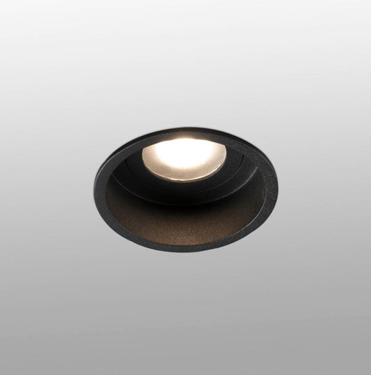 Spot encastrable Spot encastrable IP44 HYDE rond noir Faro Lumisign