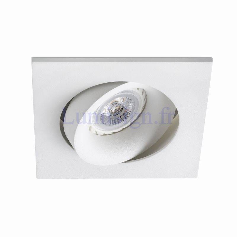 Spot encastrable Spot encastrable orientable ARGON-1 carré blanc Faro Lumisign