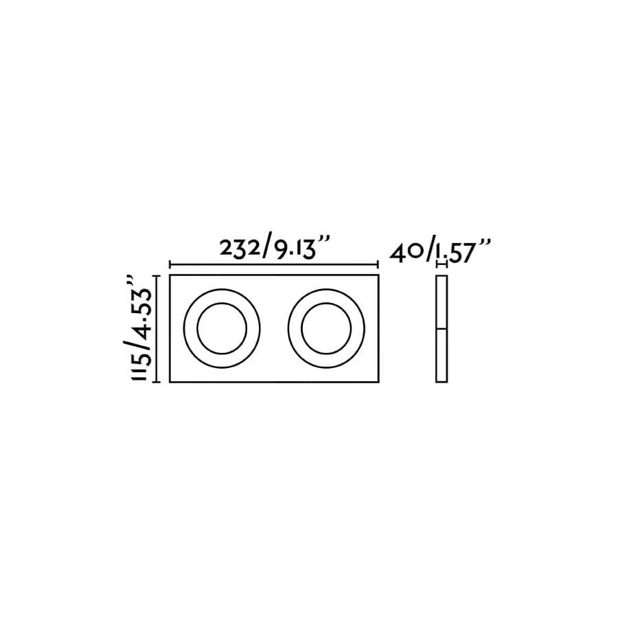 Spot encastrable Spot encastrable orientable ARGON-2 noir Faro Lumisign