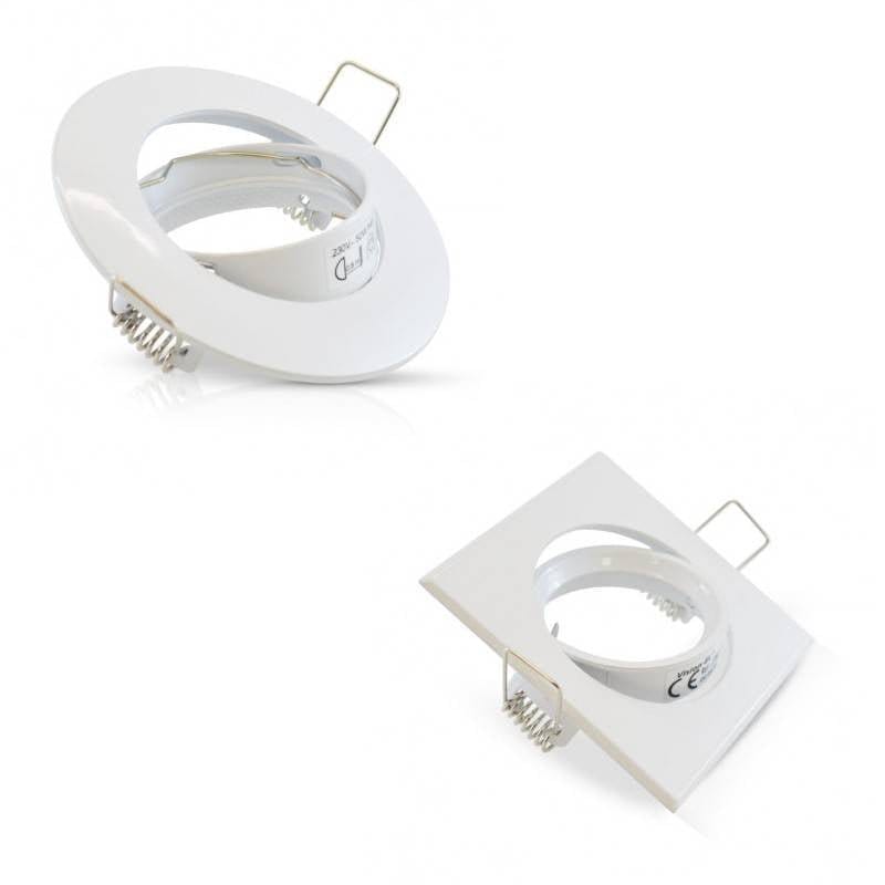 Spot encastrable Spot encastrable orientable carré ou rond blanc Carré Miidex Lumisign