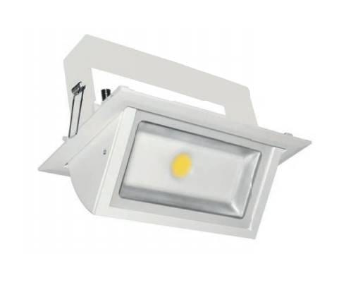 Spot encastrable Spot encastrable orientable LED COB rectangle 40W Miidex Lumisign