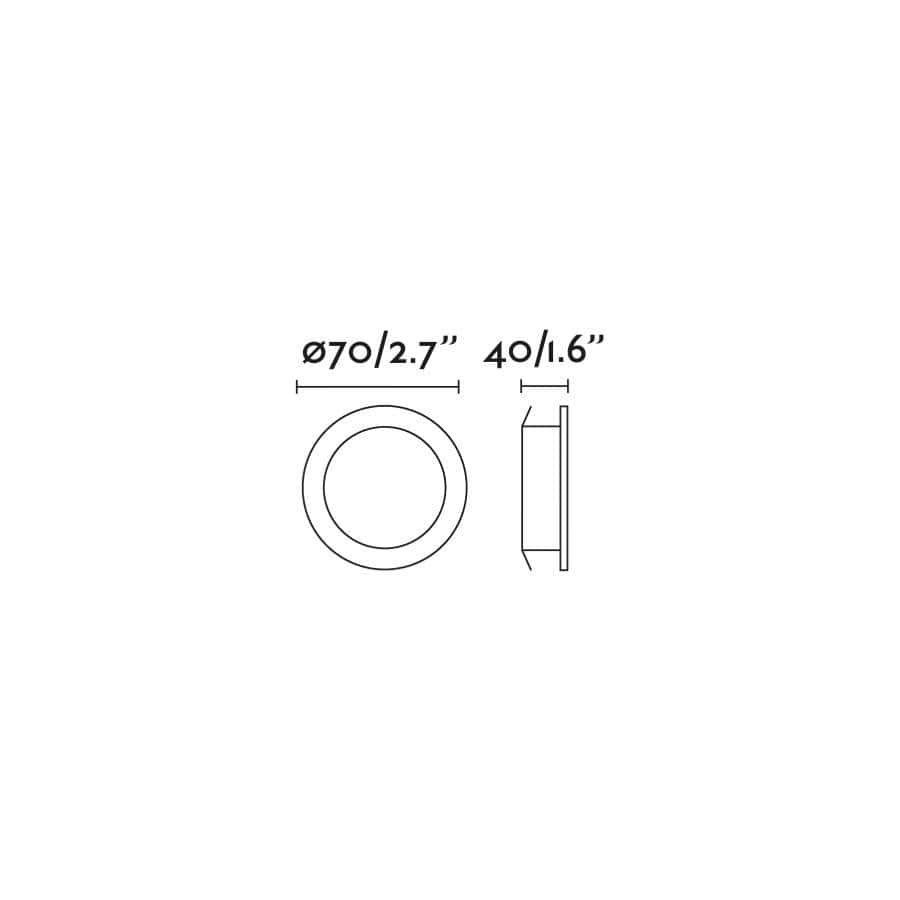 Spot encastrable Spot encastrable professionnel orientable LED COB NAIS blanc Faro Lumisign