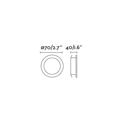 Spot encastrable Spot encastrable professionnel orientable LED COB NAIS blanc Faro Lumisign