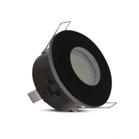 Spot encastrable Spot encastrable rond BBC étanche noir Ø 84 mm IP65 GU10 Miidex Lumisign