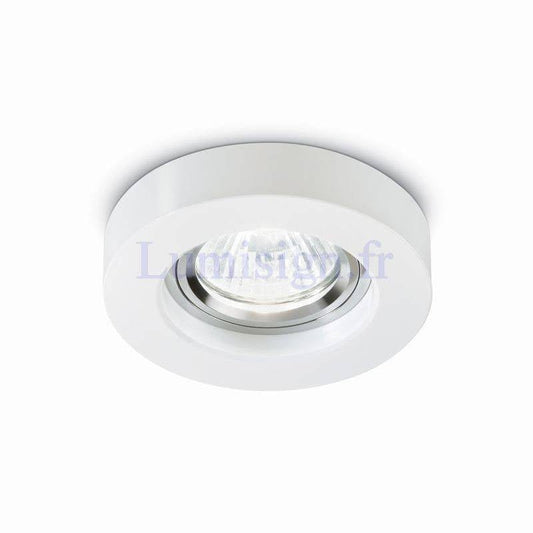 Spot encastrable Spot encastrable rond en verre BLUES blanc Idéal-lux Lumisign