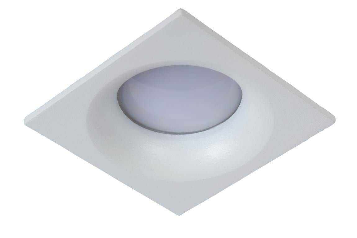 Spot encastrable Spot encastrable salle de bain ZIVA blanc carré IP44 Lucide Lumisign