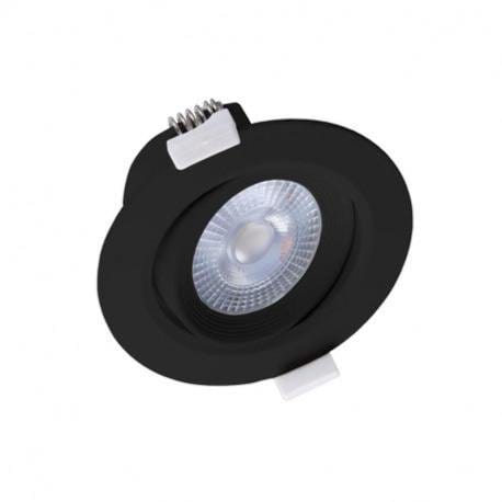 Spot encastrable Spot noir encastrable orientable LED COB 10W éclairage chaud Miidex Lumisign