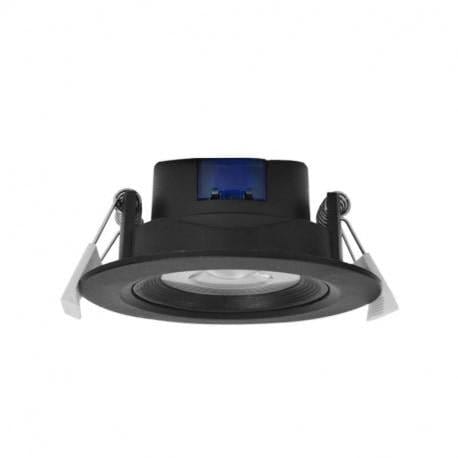 Spot encastrable Spot noir encastrable orientable LED COB 5W éclairage chaud Miidex Lumisign