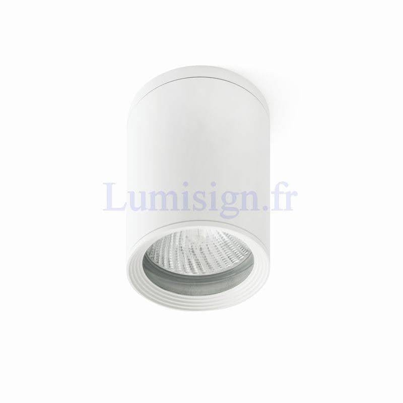 Spot en saillie Spot plafond extérieur TASA blanc Faro Lumisign