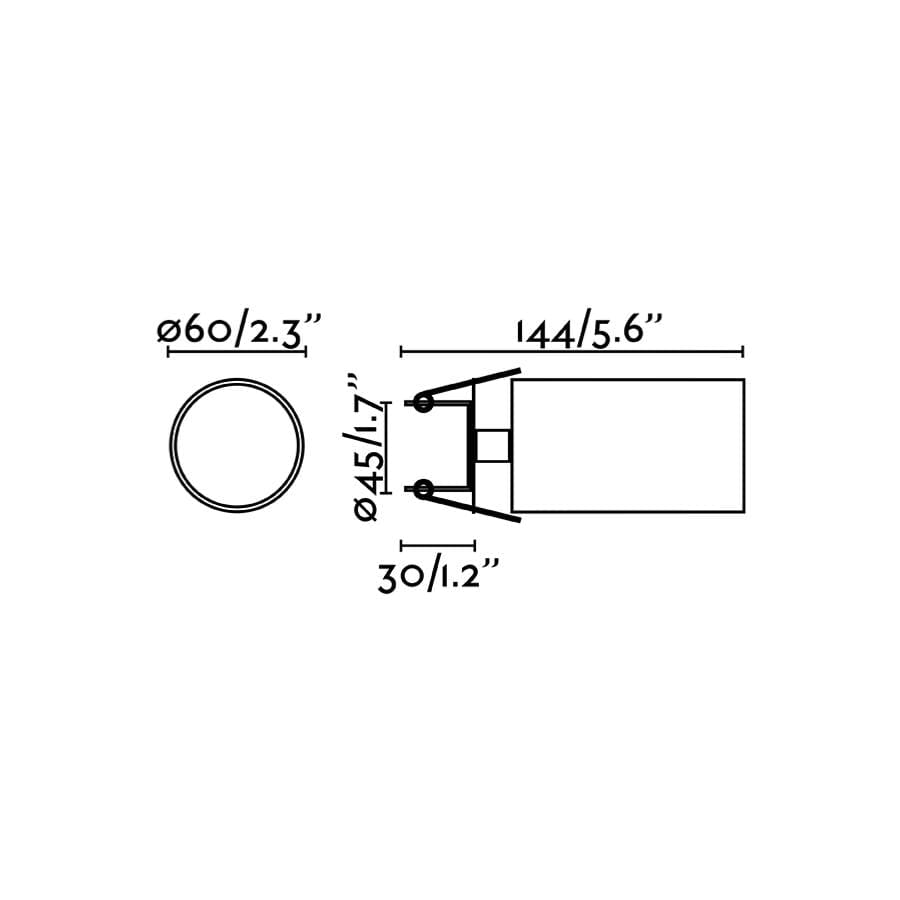 Spot en saillie Spot plafond semi-encastrable STAN blanc Faro Lumisign