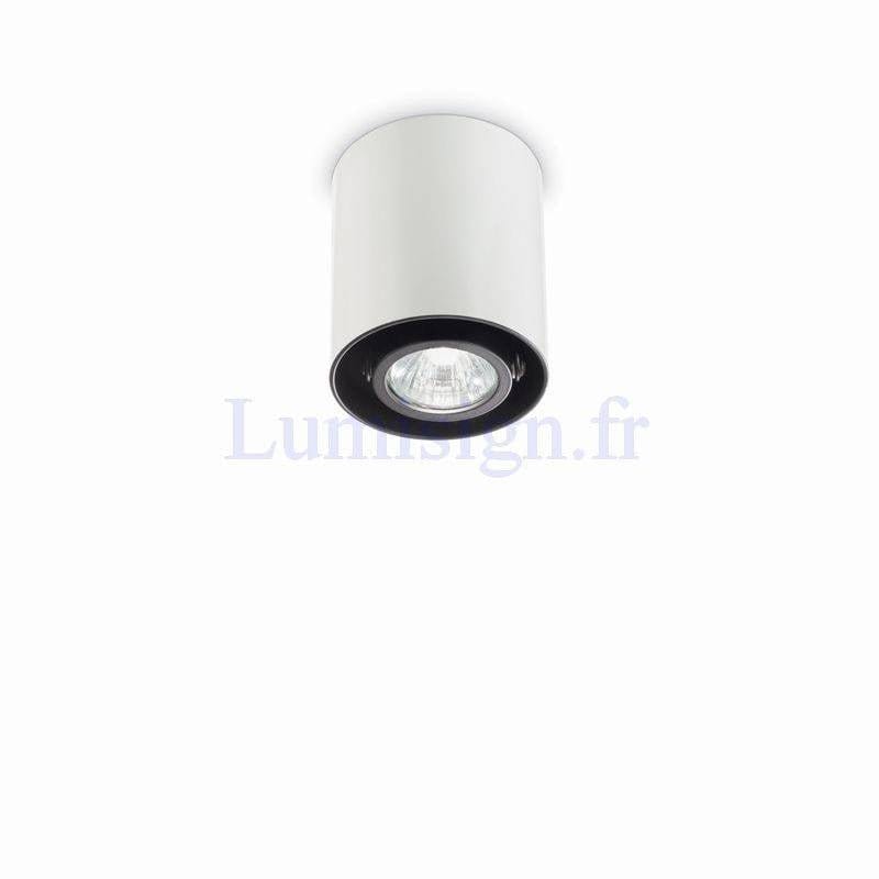 Spot en saillie Spot saillie MOOD GU10 rond blanc Idéal-lux Lumisign