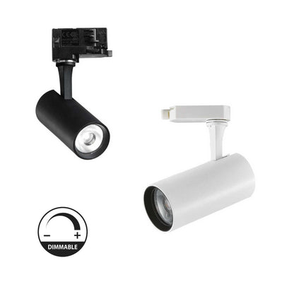 Spot sur rail Spot sur rail 3 allumages FOX 8W blanc ou noir dimmable Idéal-lux Lumisign