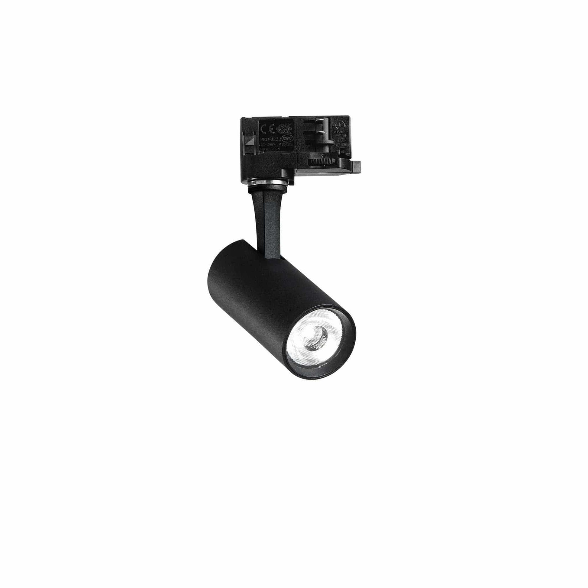 Spot sur rail Spot sur rail 3 allumages FOX 8W blanc ou noir dimmable Idéal-lux Lumisign