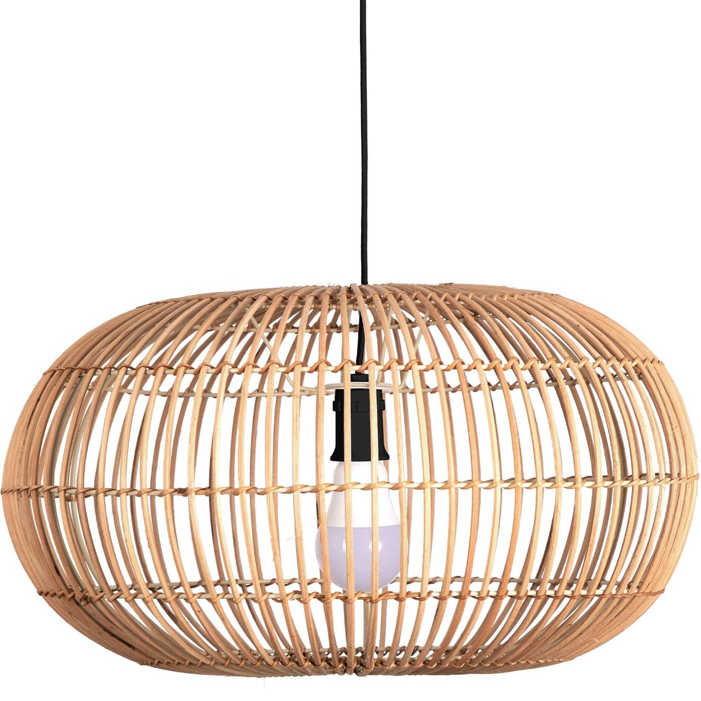 lustre Suspension BALI bambou ovale Marque Searchlight Lumisign